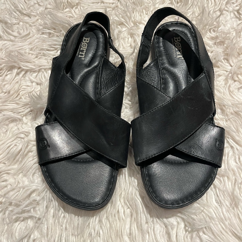 Born Women's Black Sandals Sz 9